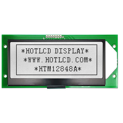 ZAHN 128X48 einfarbige grafische LCD-Anzeige mit weißer Hintergrundbeleuchtung