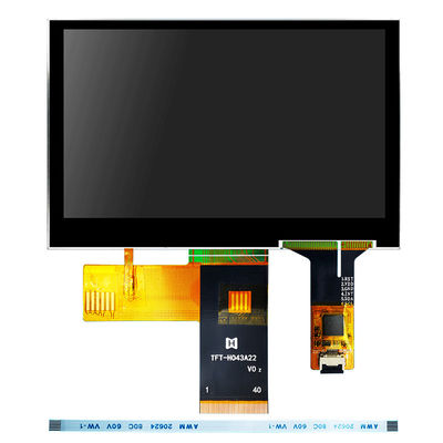 4,3 Temperatur LCD-Anzeige Pcap-Monitor des Zoll-480x272 TFT LCD Modulie breiter