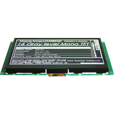 6,2 Entschließung Zoll Lcd-Anzeigen-640x320 MONO-TFT LCD-Sonnenlicht-lesbarer Monitor