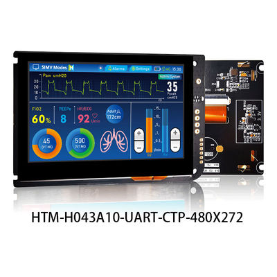 4,3 Touch Screen Zoll UARTs kapazitive Anzeige TFT LCDs 480x272 MIT LCD-PRÜFER-BRETT