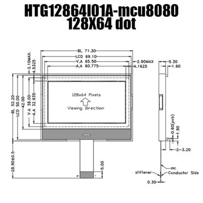 Kontrolleur With White Light DES ZAHN 128x64 LCD-Grafik-Anzeigen-Modul-ST7567